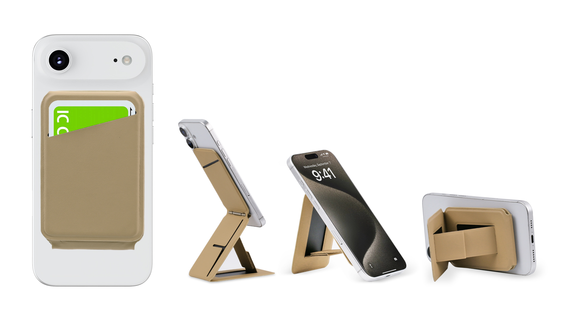 Product Overview: Upgrade your everyday carry with the Multifunctional Magnetic Card Holder, a must-have magnetic phone accessory for modern lifestyles. This sleek magnetic card holder attaches firmly to your phone, keeping your essential cards safe and accessible at all times. It also works perfectly as a convenient phone stand, giving you a hands-free experience for watching videos, browsing, or video calls. When not in use, simply fold the card wallet for phone flat to keep your device slim and pocket-friendly. Lightweight yet practical, this magnetic card holder is the ultimate solution for secure storage and effortless functionality on the go.