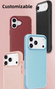 Customizable leather phone cases in various colors and designs