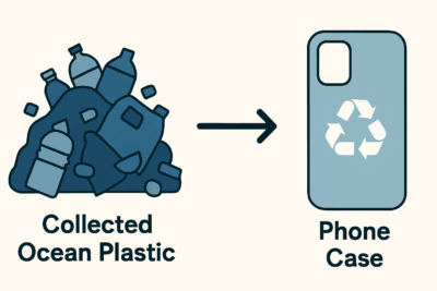 How ocean waste plastic becomes phone cases