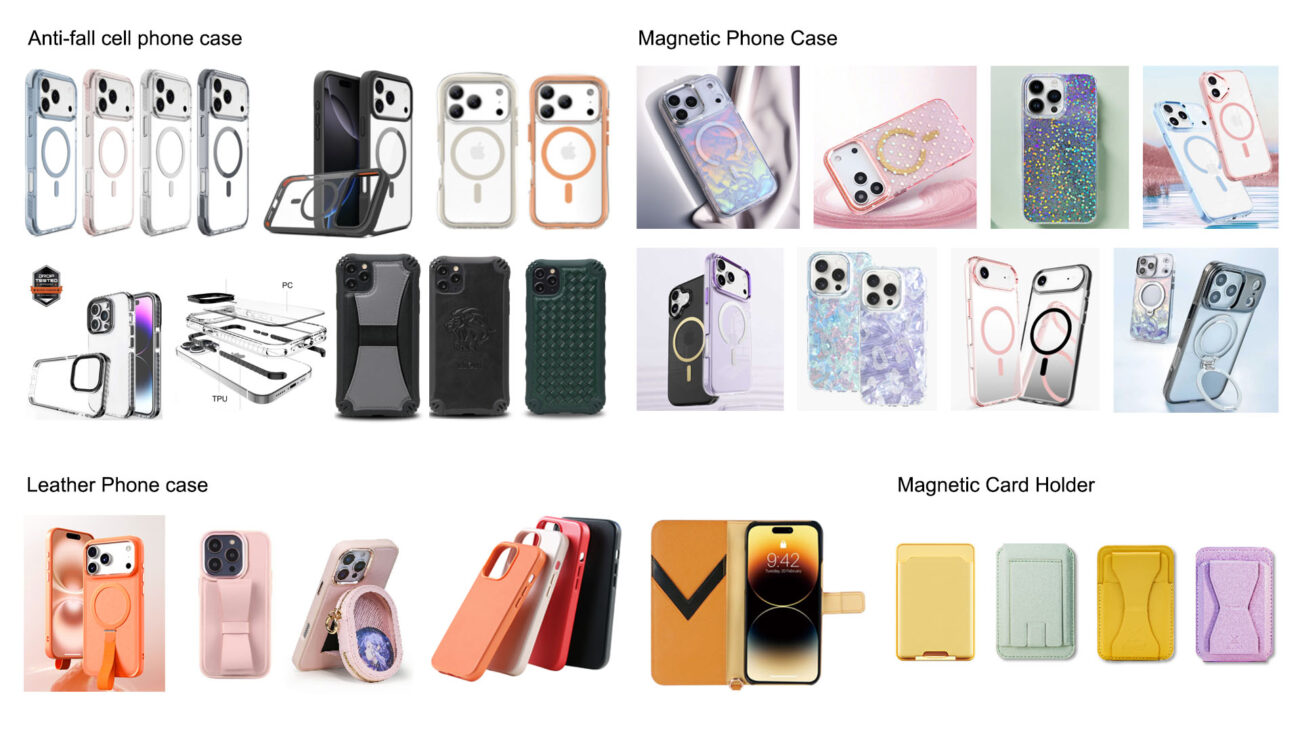 Various customized styles of phone cases
