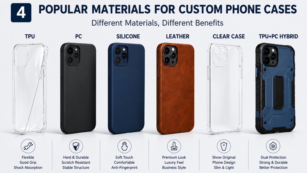 materials for custom phone cases