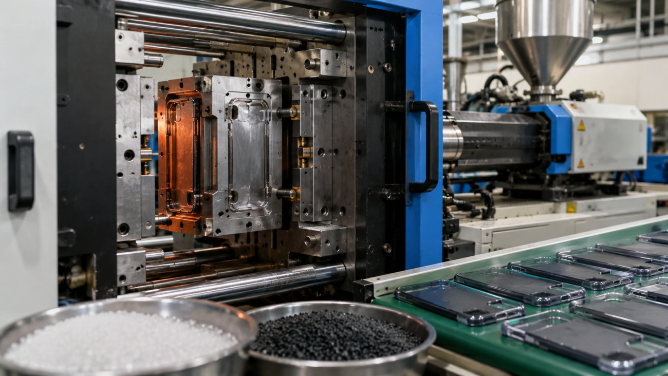 injection molding process for phone cases