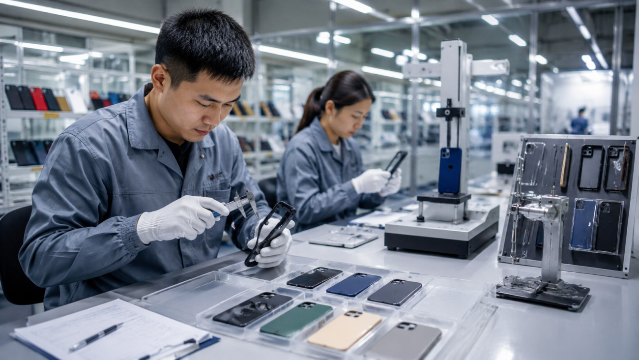 phone case quality control and testing process