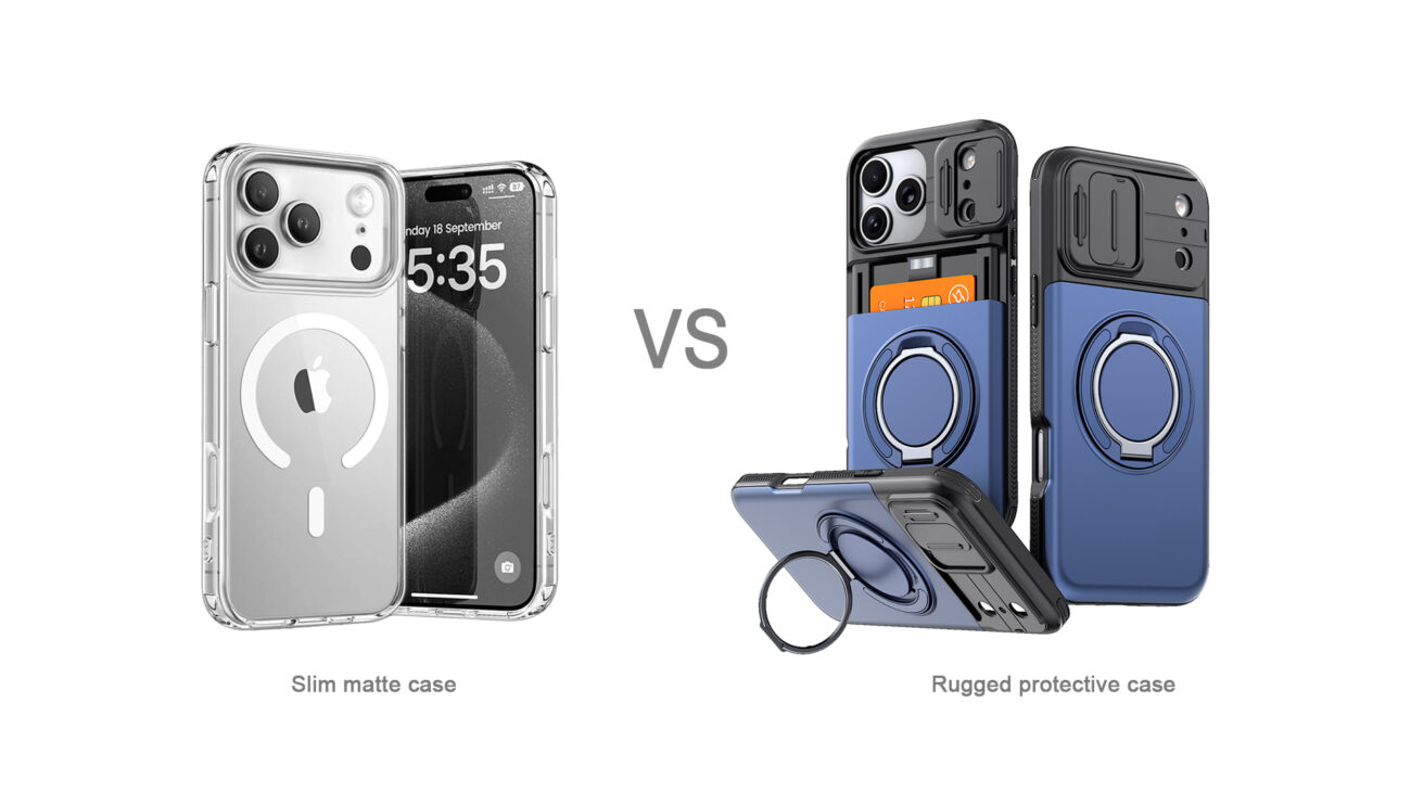 Slim vs rugged iPhone 18 Pro case structure comparison