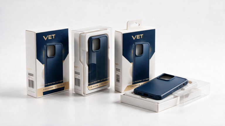 custom phone case boxes for retail packaging